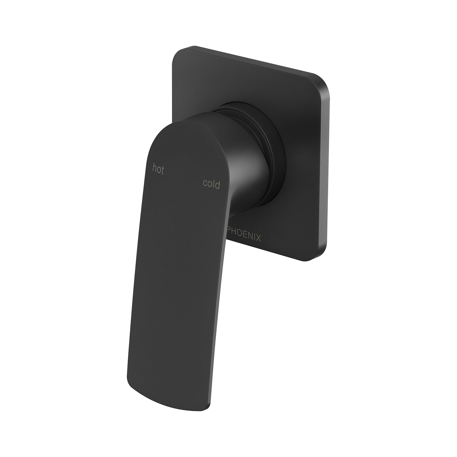 PHOENIX MEKKO SWITCHMIX WALL MIXER W/ SQUARE BACKPLATE FIT-OFF AND ROUGH-IN KIT MATTE BLACK