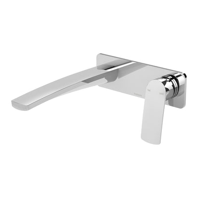 PHOENIX MEKKO SWITCHMIX LEAD FREE WALL BASIN / BATH MIXER SET COMPLETE KIT 200MM CHROME