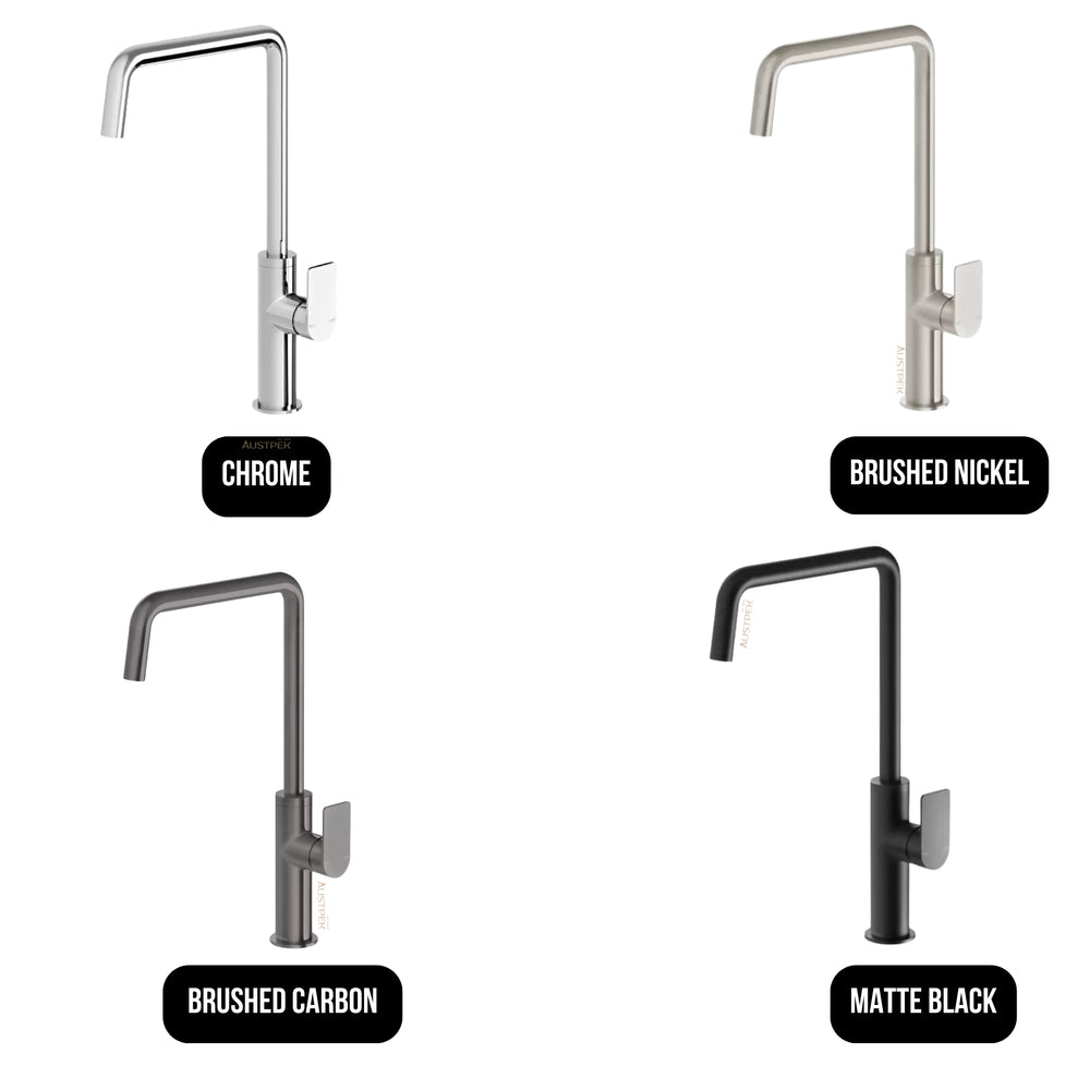PHOENIX MEKKO SINK MIXER 190MM BRUSHED CARBON
