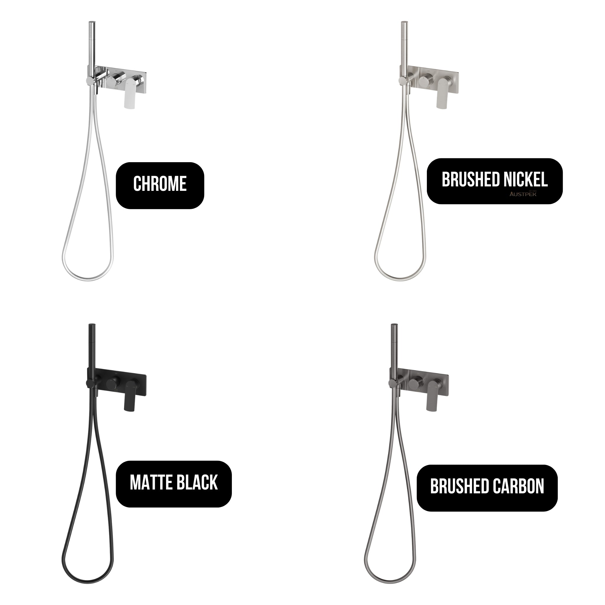 PHOENIX MEKKO WALL SHOWER SYSTEM BRUSHED NICKEL