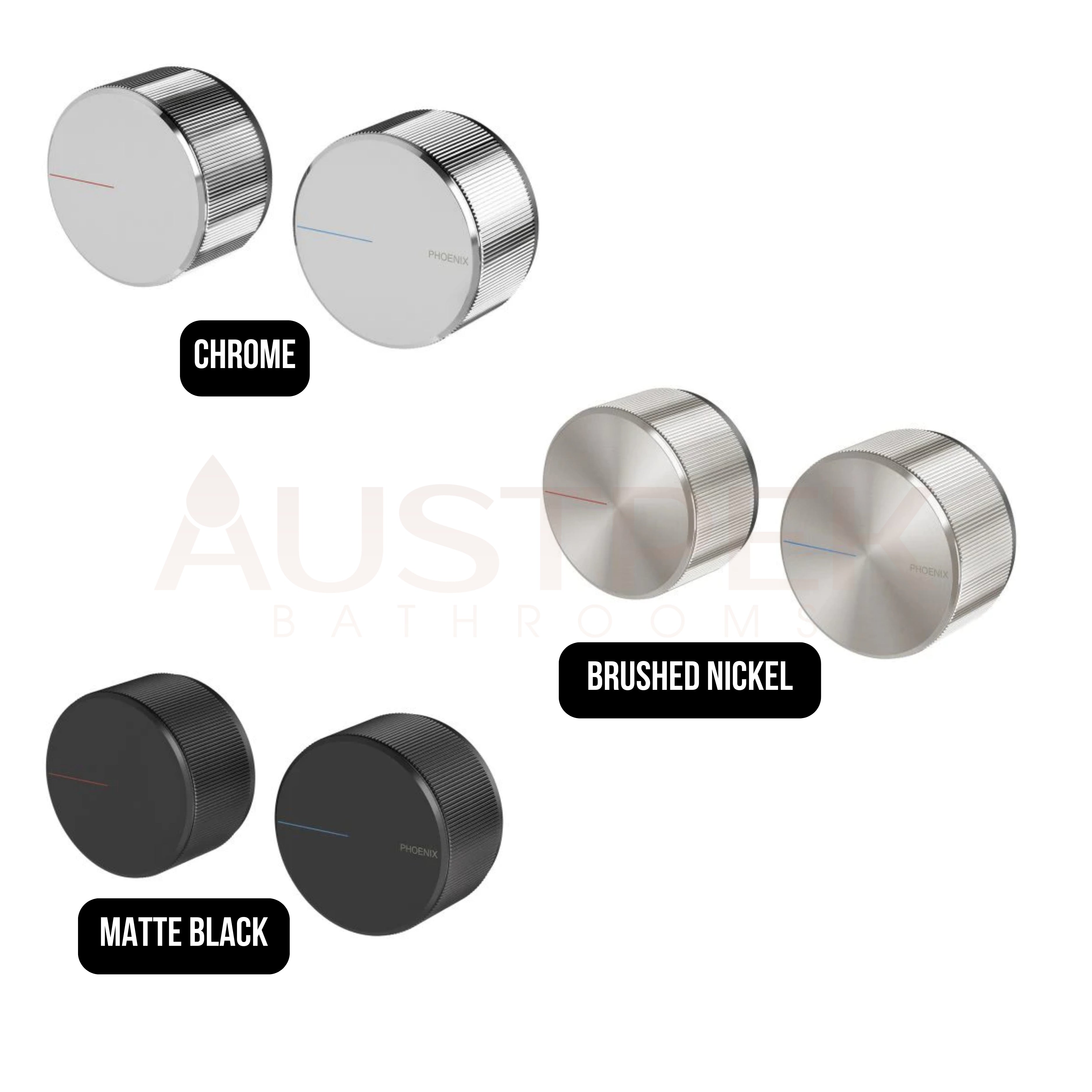 PHOENIX AXIA WALL TOP ASSEMBLIES BRUSHED NICKEL