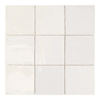 ELITE IMPORTERS TABARCA BLANCO GLOSS 150X150MM SQUARE TILE (PER BOX)