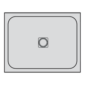 DOMUS LIVING PIETRA BIANCO SHOWER FLOOR WITH TILING LIPS 912X912MM 2 LIPS L/R CORNER MATTE WHITE - Technical Diagram