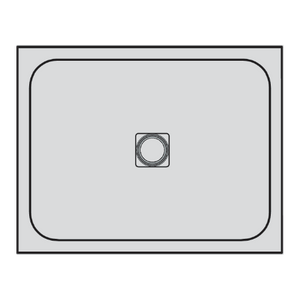 DOMUS LIVING PIETRA MATTE LIGHT GREY SHOWER FLOOR WITH TILING LIPS 912X912MM 3 LIPS ALCOVE MATTE LIGHT GREY - Technical Diagram