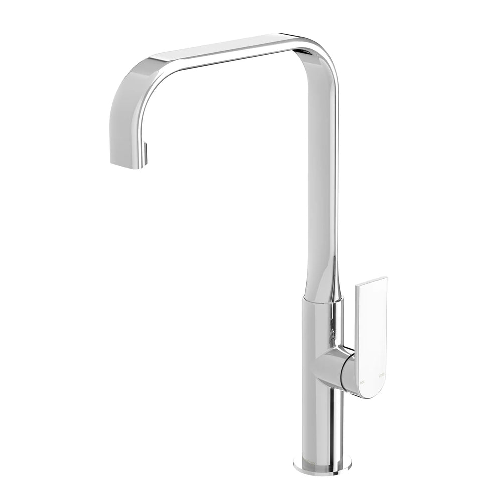 PHOENIX TEEL LEAD FREE SQUARELINE SINK MIXER 373MM CHROME