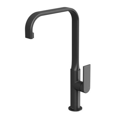 PHOENIX TEEL LEAD FREE SINK MIXER 200MM MATTE BLACK