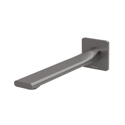 PHOENIX TEEL WALL BATH OUTLET 200MM BRUSHED CARBON