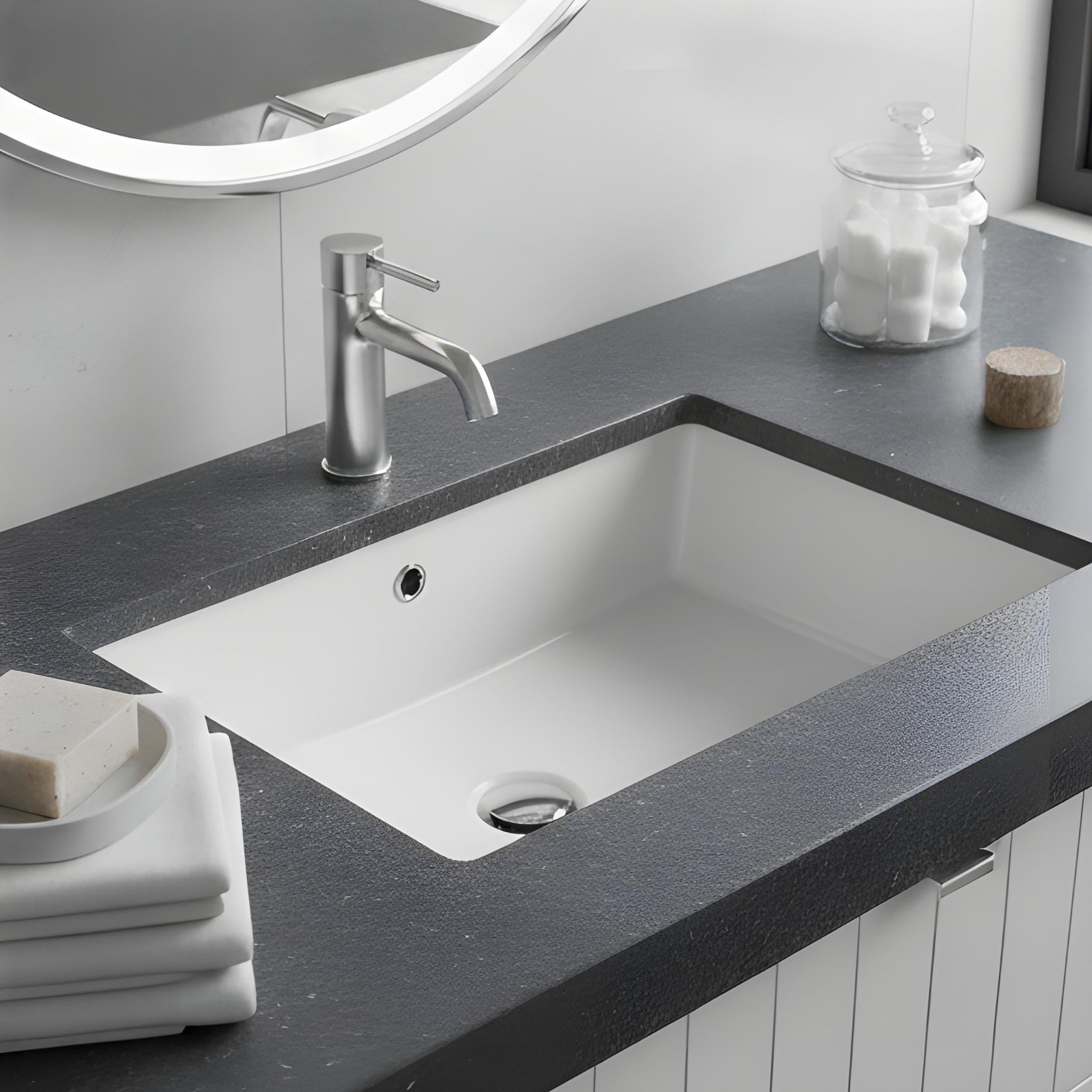 TURNER HASTINGS STANDARD AGRES UNDER COUNTER BASIN GLOSS WHITE 543MM