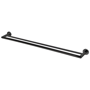 MODERN NATIONAL EVA DOUBLE TOWEL RAIL MATTE BLACK (AVAILABLE IN 600MM AND 750MM)