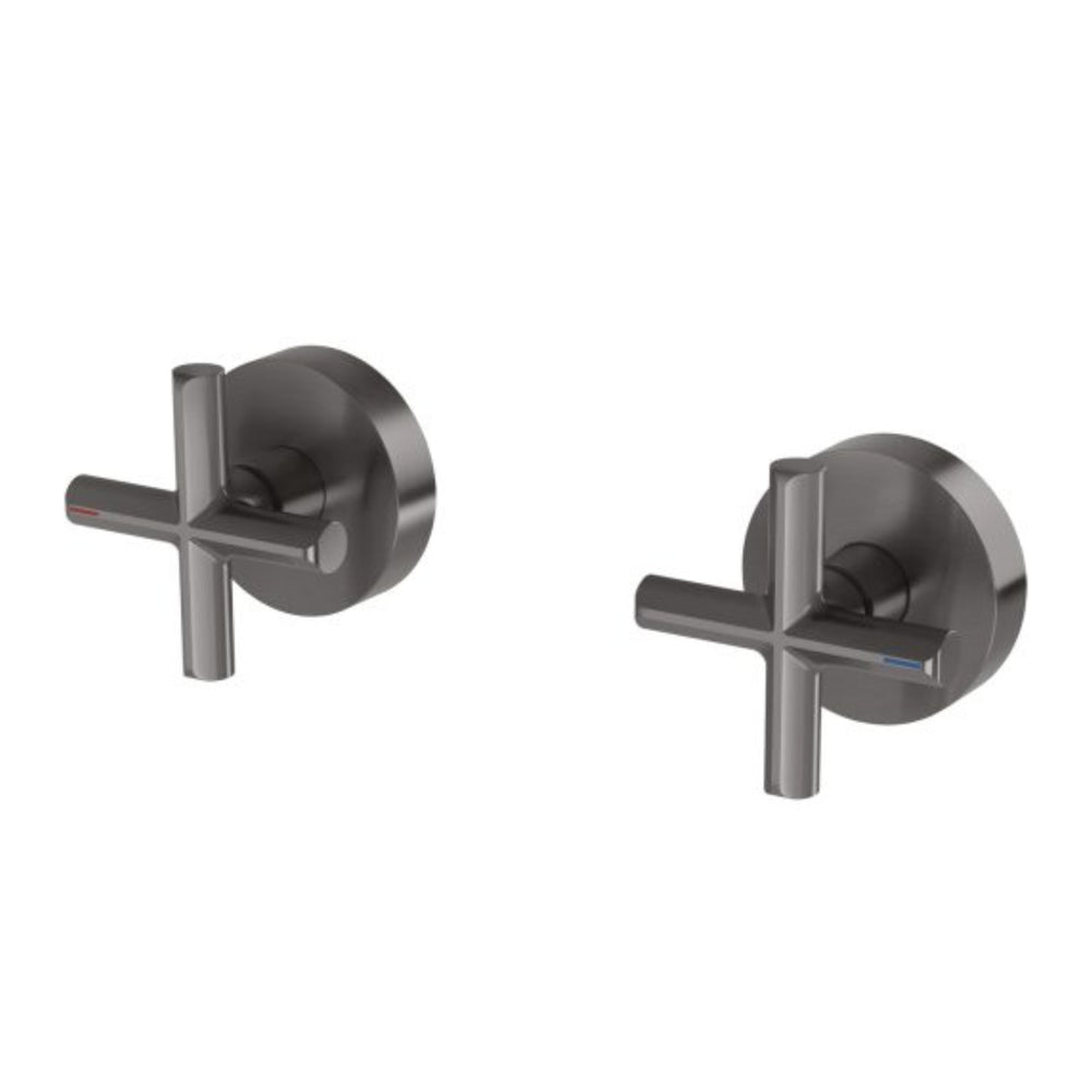 PHOENIX VIVID SLIMLINE LEAD FREE PLUS WALL TOP ASSEMBLIES BRUSHED CARBON
