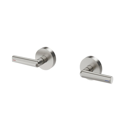 PHOENIX VIVID SLIMLINE LEAD FREE PLUS LEVER WALL TOP ASSEMBLIES BRUSHED NICKEL