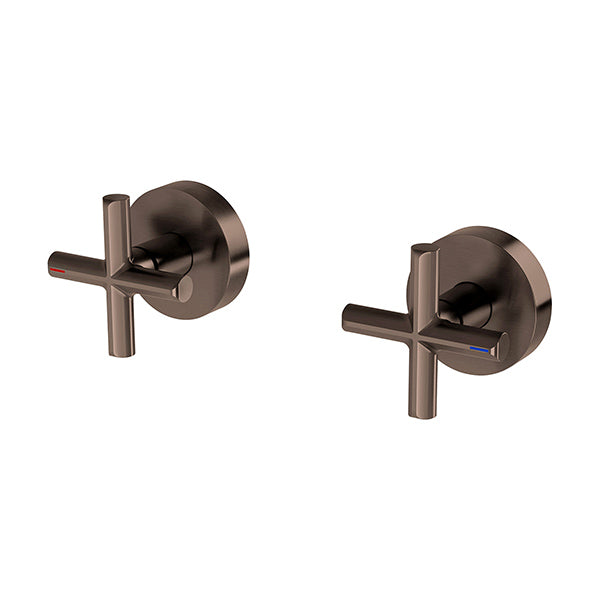 PHOENIX VIVID SLIMLINE PLUS WALL TOP ASSEMBLIES EXTENDED SPINDLES BRUSHED BRONZE