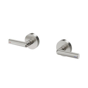 PHOENIX VIVID SLIMLINE PLUS LEVER WALL TOP ASSEMBLIES EXTENDED SPINDLES BRUSHED NICKEL