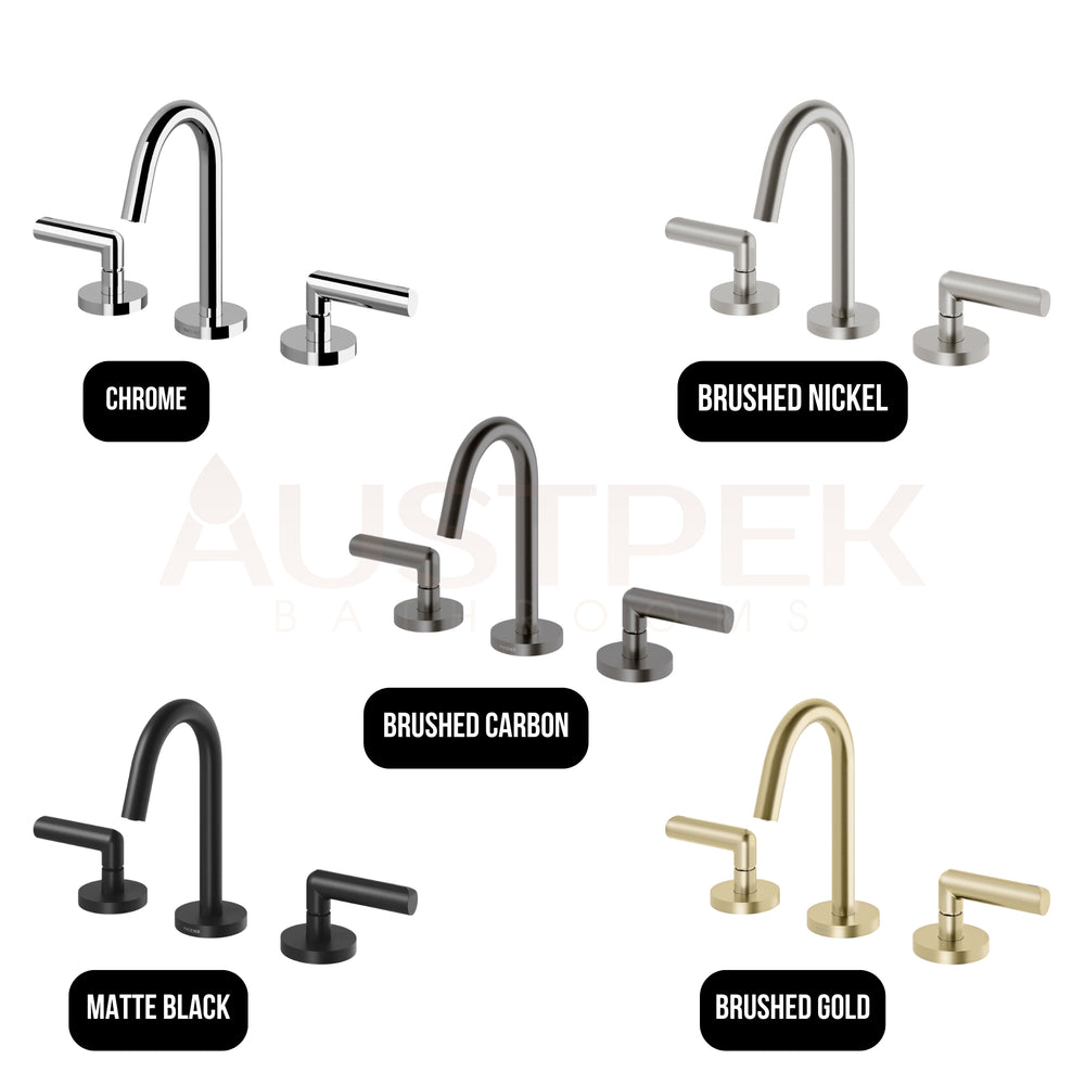 PHOENIX VIVID SLIMLINE LEAD FREE PLUS THREE-PIECE LEVER BASIN SET BRUSHED GOLD