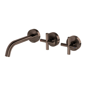 PHOENIX VIVID SLIMLINE PLUS WALL BASIN/BATH HOSTESS SET 180MM OUTLET BRUSHED BRONZE