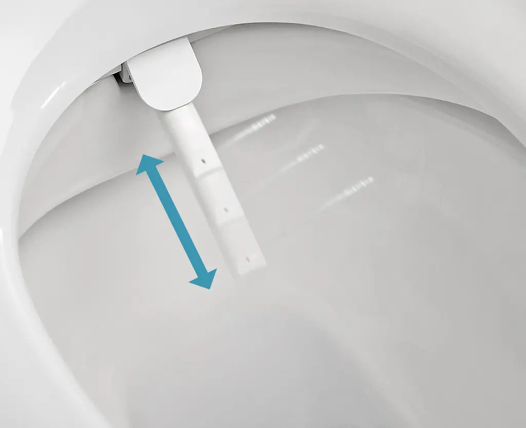 JOHNSON SUISSE LISTO BTW RIMLESS SMART TOILET SUITE W/ REMOTE CONTROL GLOSS WHITE