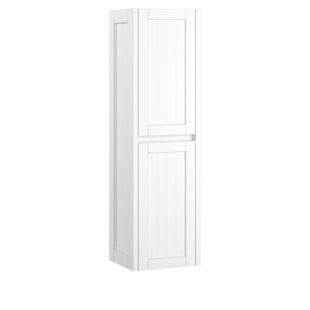 FIENZA HAMPTON TALL BOY SATIN WHITE 400X1400MM