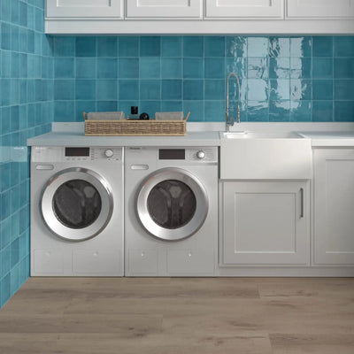 ELITE IMPORTERS TABARCA CIELO GLOSS 150X150MM SQUARE TILE (PER BOX)