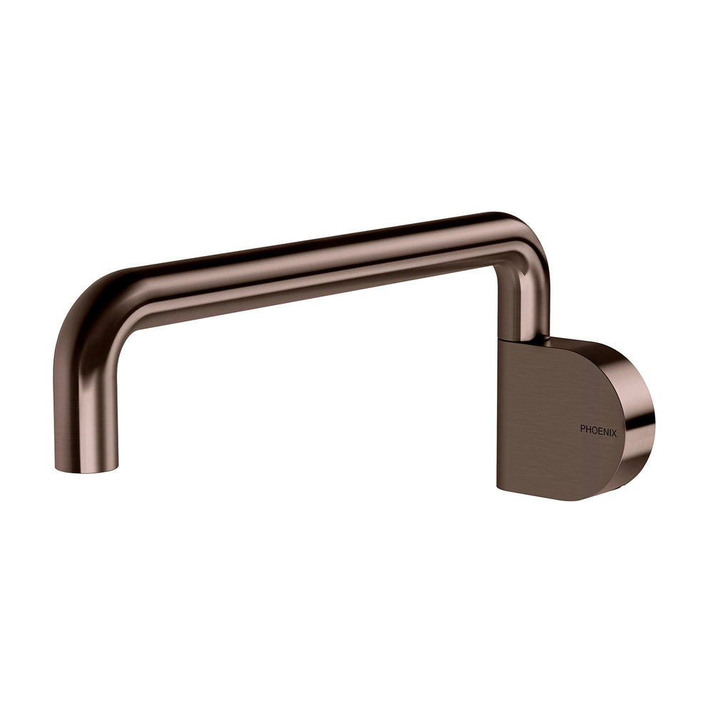 PHOENIX DESIGNER SWIVEL BATH OUTLET 230MM ROUND BRUSHED BRONZE