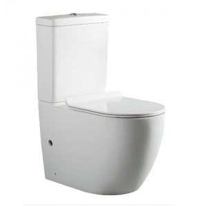 BELBAGNO ALEXANDER-R RIMLESS BACK TO WALL TOILET SUITE GLOSS WHITE