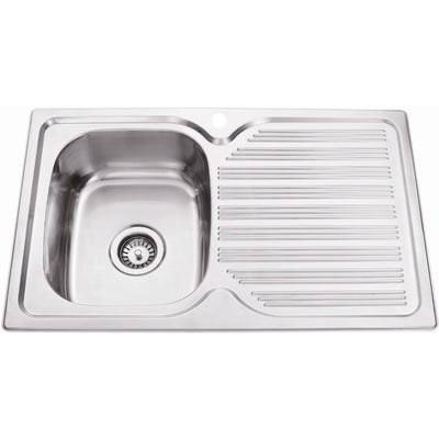 IKON EDEN SINGLE BOWL SINGLE DRAINER LHB SINK STAINLESS STEEL 780MM