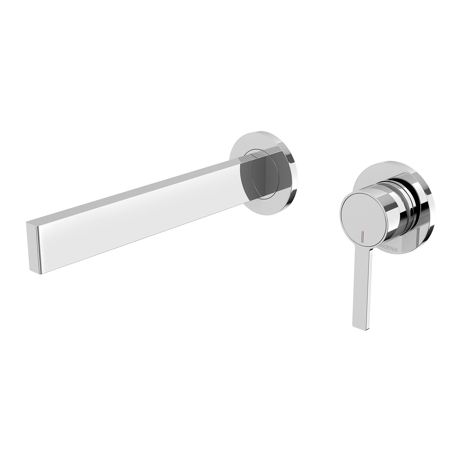 PHOENIX LEXI MKII SWITCHMIX WALL BASIN MIXER SET FIT-OFF AND ROUGH-IN KIT 200MM CHROME