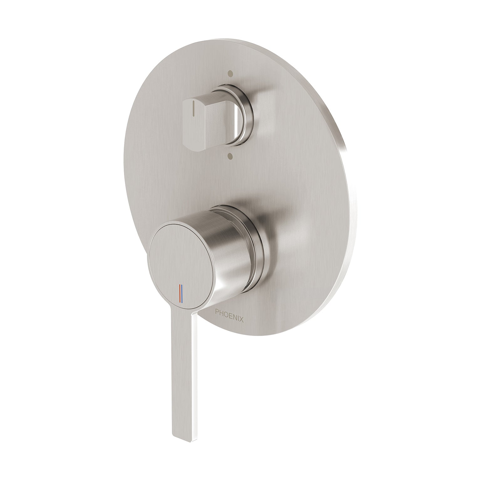 PHOENIX LEXI MKII SWITCHMIX SHOWER / BATH DIVERTER MIXER FIT-OFF AND ROUGH-IN KIT BRUSHED NICKEL