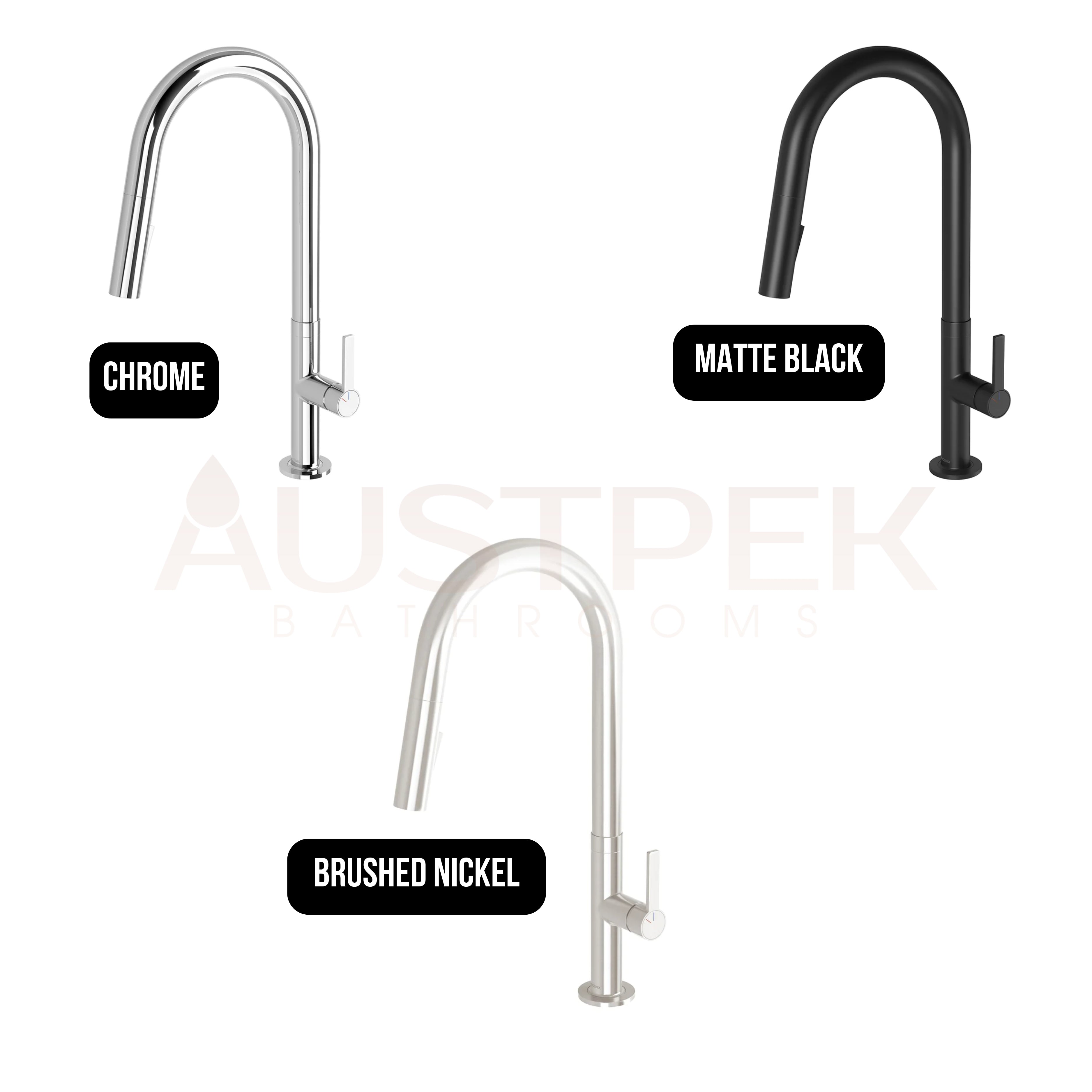 PHOENIX LEXI MKII PULL OUT SINK MIXER BRUSHED NICKEL