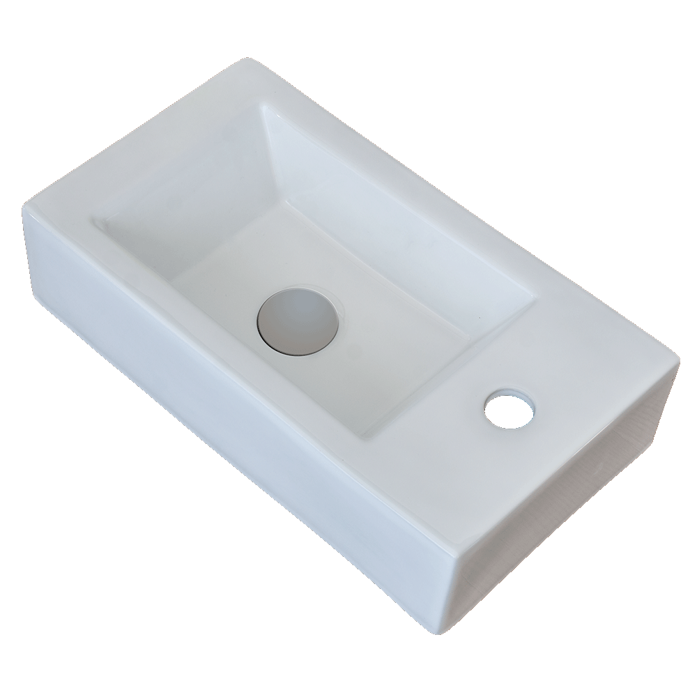 GARETH ASHTON PARK AVENUE WALL HUNG POWDER ROOM BASIN WHITE 465MM