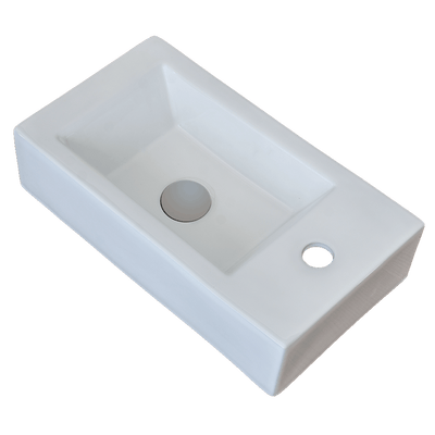 GARETH ASHTON PARK AVENUE WALL HUNG POWDER ROOM BASIN WHITE 465MM
