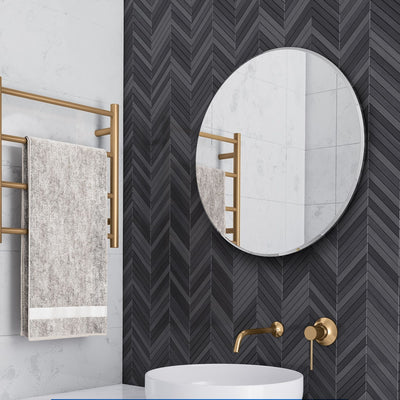 THERMOGROUP ABLAZE ROUND 18MM BEVEL EDGE MIRROR 600MM