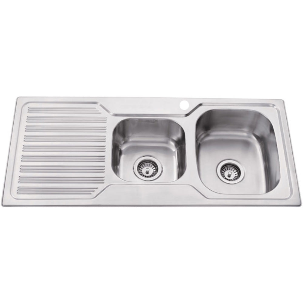 IKON EDEN 1.75 BOWL SINGLE DRAINER RHB SINK STAINLESS STEEL 1080MM