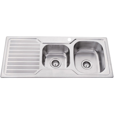 IKON EDEN 1.75 BOWL SINGLE DRAINER RHB SINK STAINLESS STEEL 1080MM