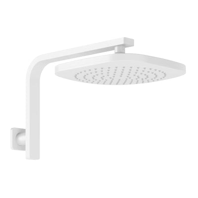 PHOENIX NUAGE HIGH-RISE SHOWER ARM AND ROSE MATTE WHITE