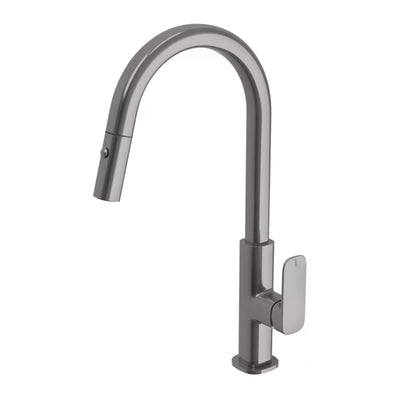 PHOENIX NUAGE LEAD FREE PULL-OUT SINK MIXER 200MM BRUSHED CARBON