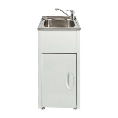 SEIMA TILOS 470 LAUNDRY CABINET WITH STAINLESS STEEL TUB WHITE 470MM