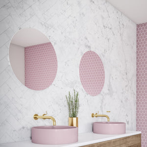 THERMOGROUP ABLAZE ROUND POLISHED EDGE MIRROR WITH DEMISTER 900MM