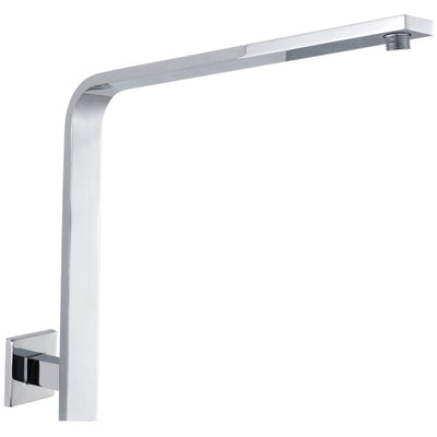 IKON SQUARE SHOWER ARM HIGH RISE 355MM CHROME