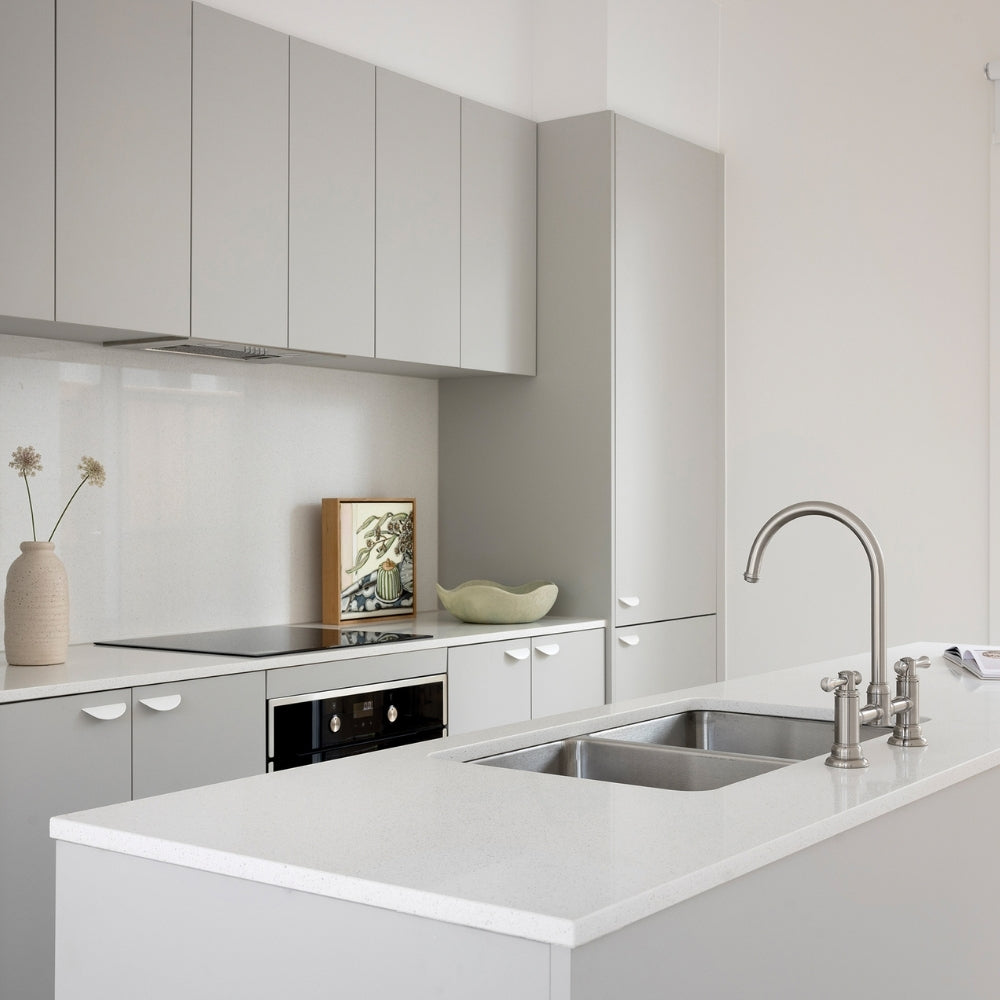 PHOENIX CROMFORD EXPOSED LEAD FREE SINK SET 325MM BRUSHED NICKEL