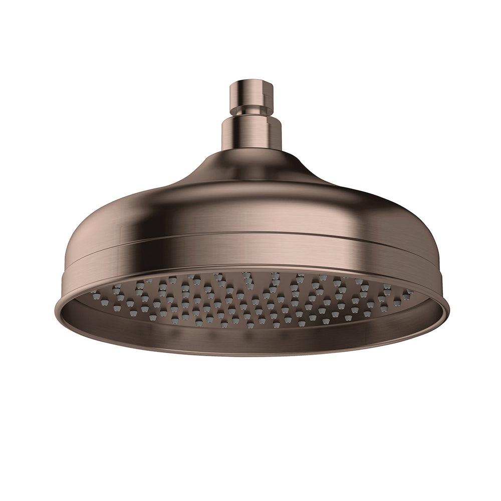 PHOENIX CROMFORD SHOWER ROSE 210MM BRUSHED BRONZE