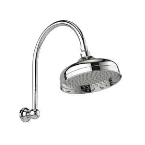 PHOENIX CROMFORD HIGH RISE SHOWER ARM AND ROSE 348MM CHROME