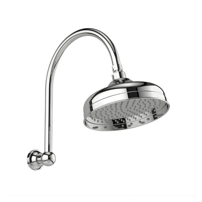 PHOENIX CROMFORD HIGH RISE SHOWER ARM AND ROSE 348MM CHROME