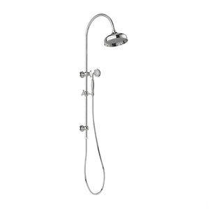 PHOENIX CROMFORD ROSE TWIN SHOWER 208MM CHROME