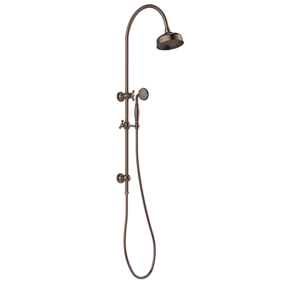 PHOENIX CROMFORD TWIN SHOWER BRUSHED BRONZE