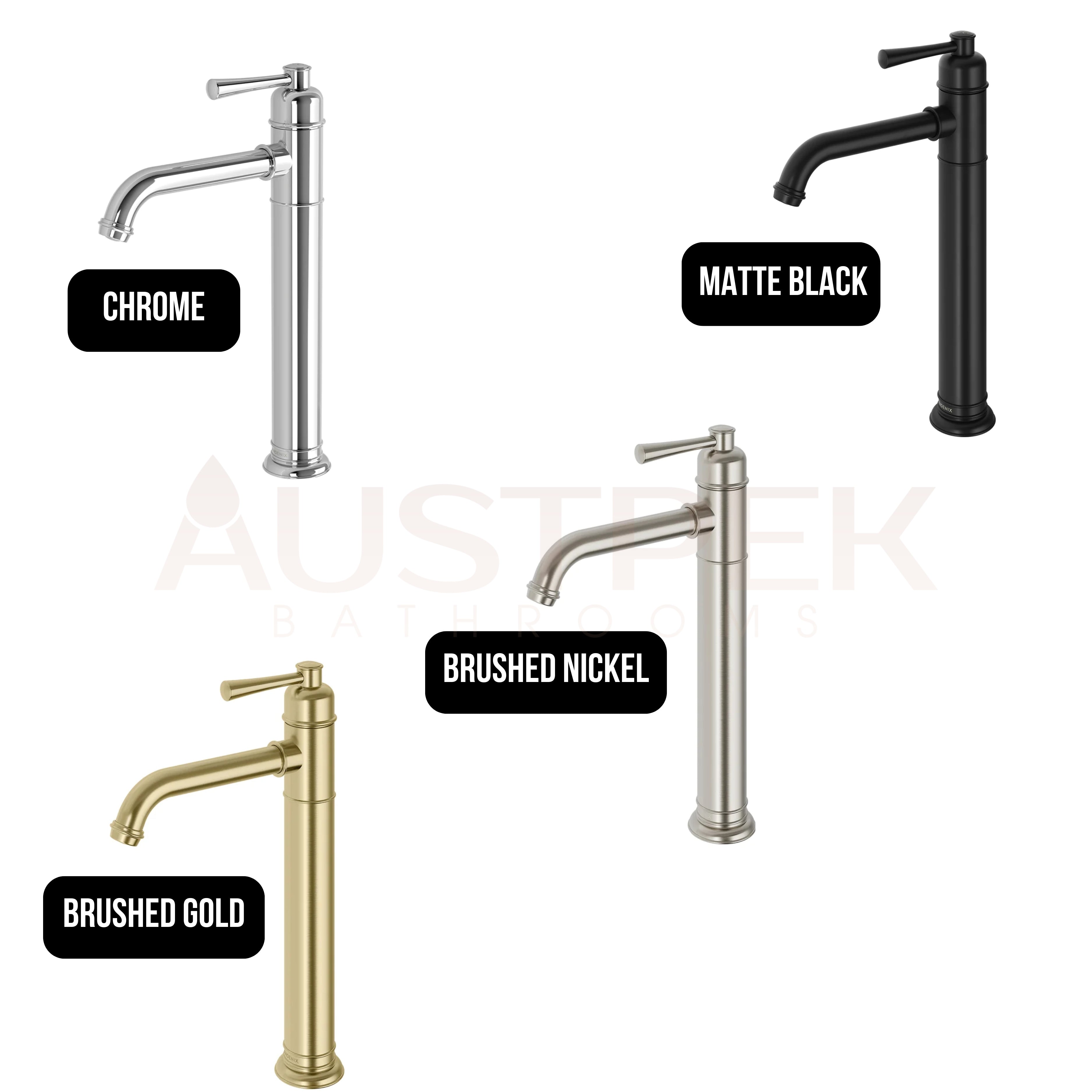 PHOENIX CROMFORD VESSEL MIXER SET 292MM BRUSHED GOLD