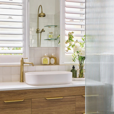 PHOENIX CROMFORD LEAD FREE VESSEL MIXER SET 292MM BRUSHED GOLD