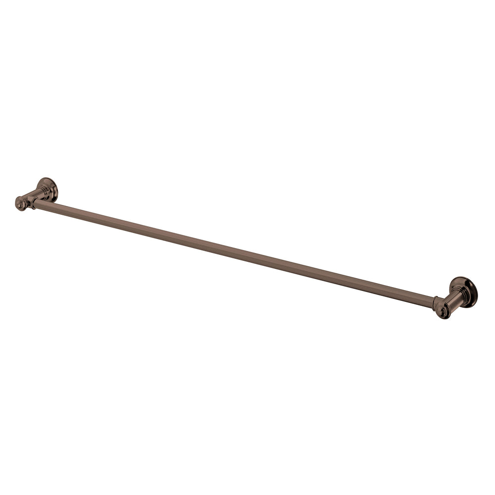 PHOENIX CROMFORD SINGLE TOWEL RAIL 800MM BRUSHED BRONZE