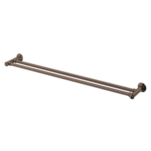 PHOENIX CROMFORD DOUBLE TOWEL RAIL 800MM BRUSHED BRONZE