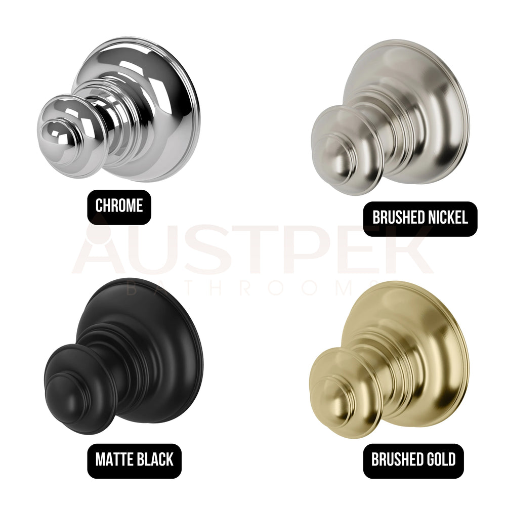 PHOENIX CROMFORD ROBE HOOK MATTE BLACK 48MM