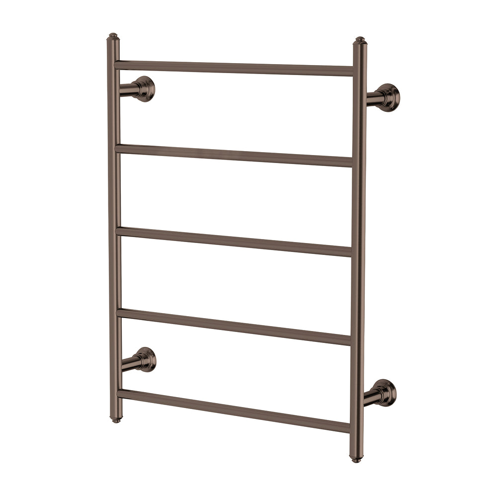 PHOENIX CROMFORD 5-BARS ROUND HEATED TOWEL LADDER BRUSHED BRONZE 750MM